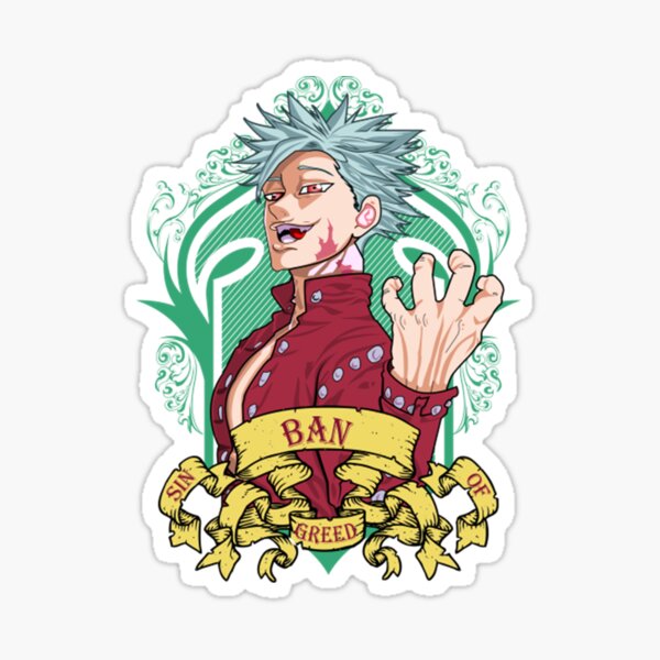 The Seven Deadly Sins Banseven Deadly Sins Sticker By Kaidencecar Redbubble 