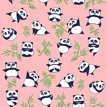Artwork thumbnail, Panda pattern by pattern-store