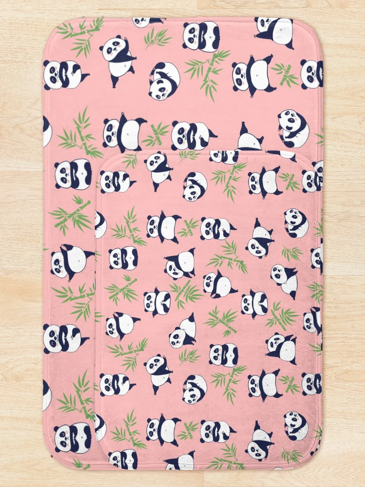 Thumbnail 5 of 6, Bath Mat, Panda pattern designed and sold by pattern-store.