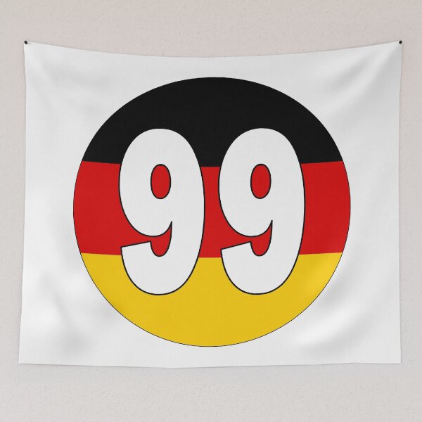 Item preview, Number 99 with Germany flag on the background designed and sold by AllShirts21.