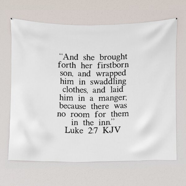 Item preview, Luke 2:7 KJV designed and sold by IBMClothing.