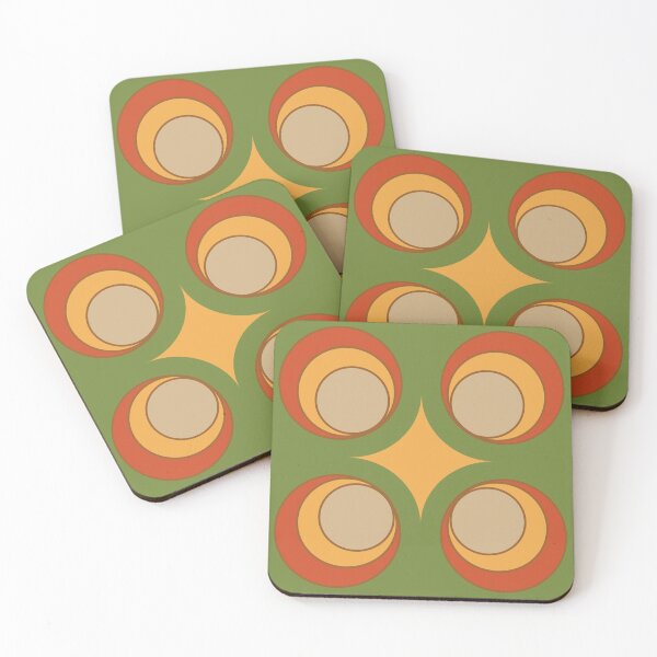 Item preview, Groovy Circular Retro Pattern Design #2 designed and sold by RhubarbMyrtle.