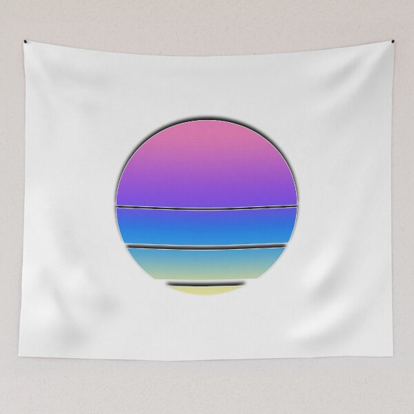 Item preview, Vaporwave retrowave sun designed and sold by LauraBarnesArt.