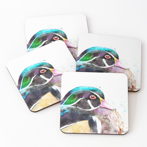 Item preview, Wood Duck Watercolor Painting - Colorful designed and sold by littrellart.