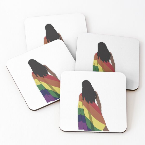 Item preview, Girl with LGBTQ+ Pride Flag designed and sold by totallytara.