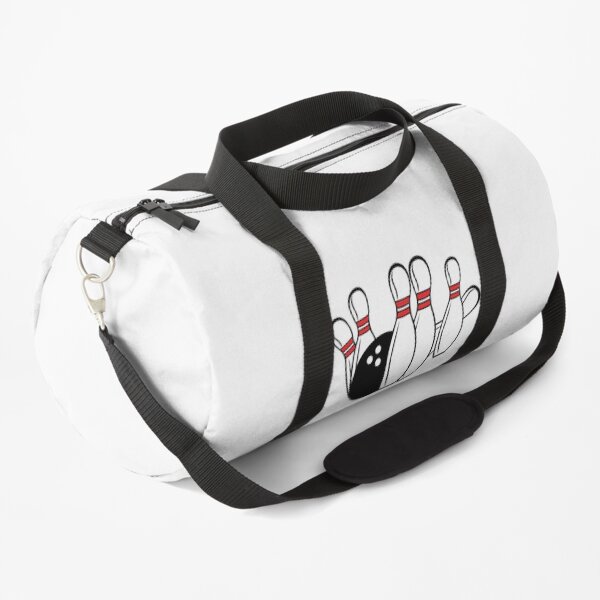 Bowling ball and pins Duffle Bag