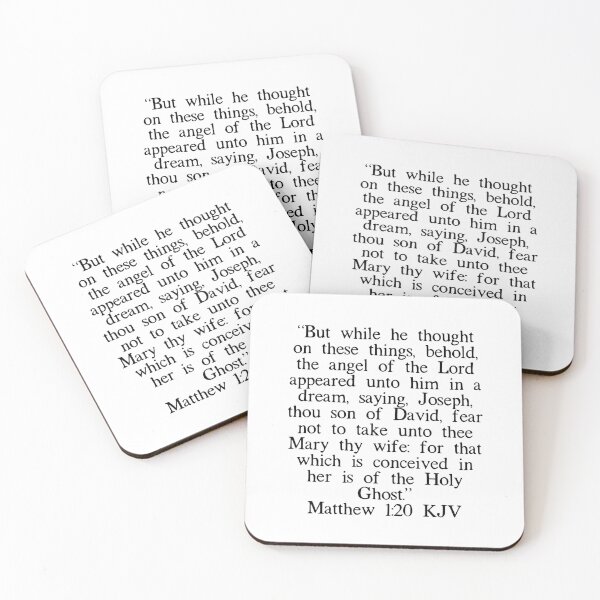 Item preview, Matthew 1:20 KJV designed and sold by IBMClothing.