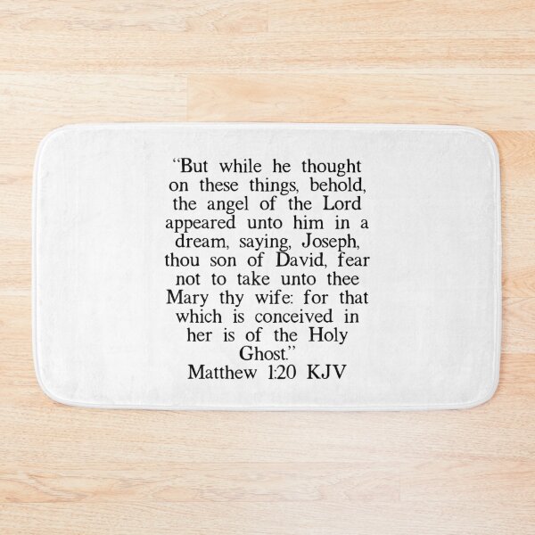 Item preview, Matthew 1:20 KJV designed and sold by IBMClothing.