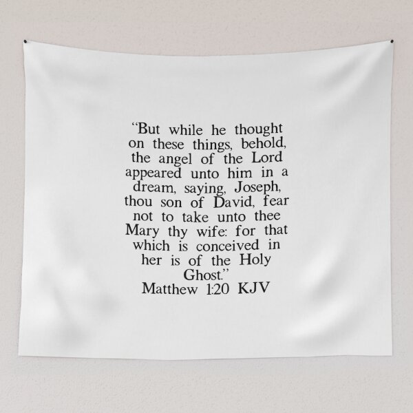 Item preview, Matthew 1:20 KJV designed and sold by IBMClothing.