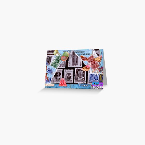 Time Travelers Stamp Card. Greeting Card