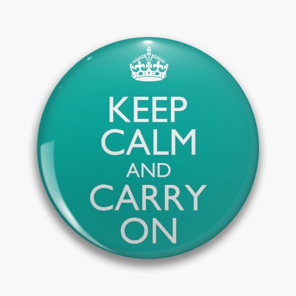 Item preview, Keep Calm and Carry On - Classic Clean Aquamarine Teal designed and sold by Christina G. Smith.