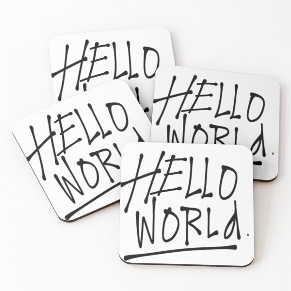 Item preview, Hello World Text Simple Design designed and sold by stellmutha.