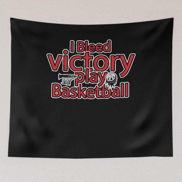 Item preview, I bleed victory I play basketball - Awesome basketball lover Gift designed and sold by Teenation9.