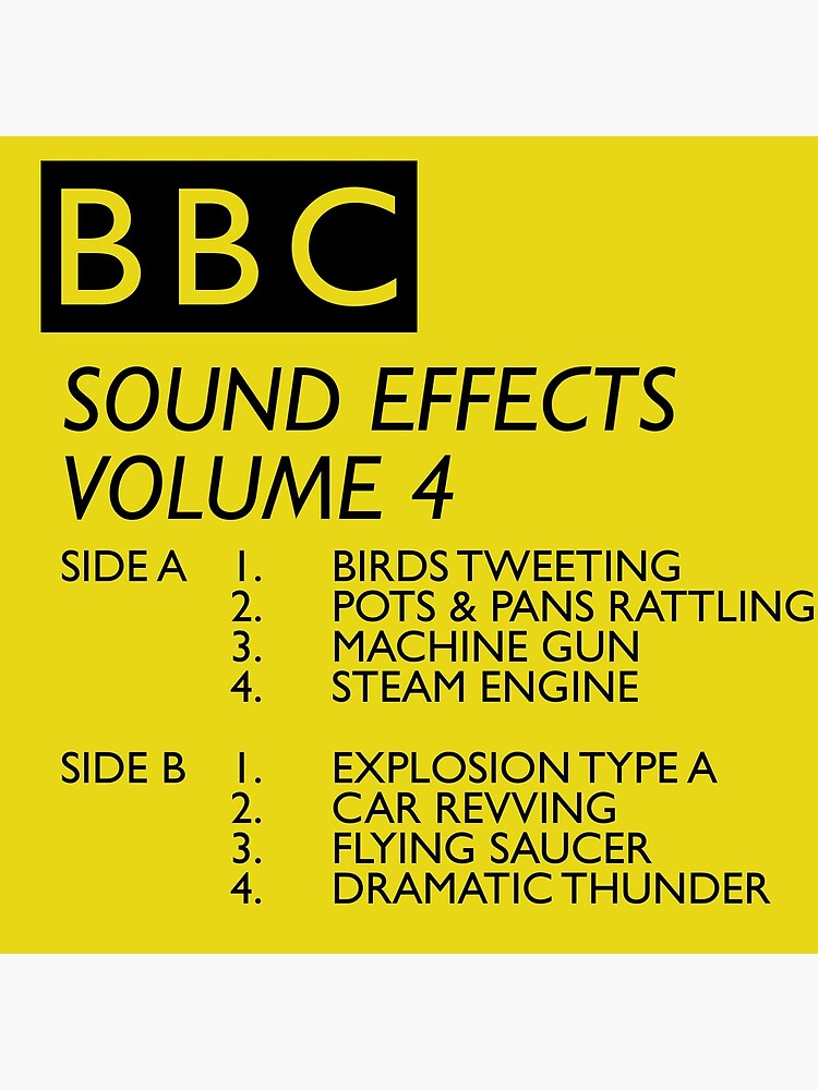 "BBC Sound Effects Volume 4" Metal Print by westonoconnor Redbubble