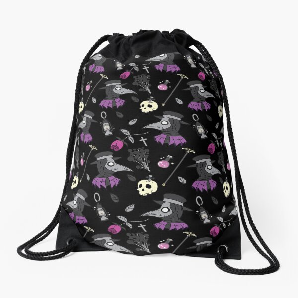Plague Doctor Drawstring Bag