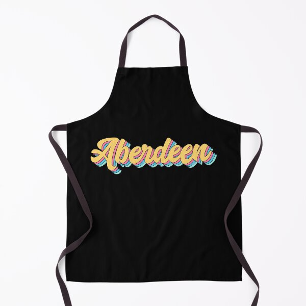 Item preview, Aberdeen Retro Yellow Script designed and sold by modeoftravel.