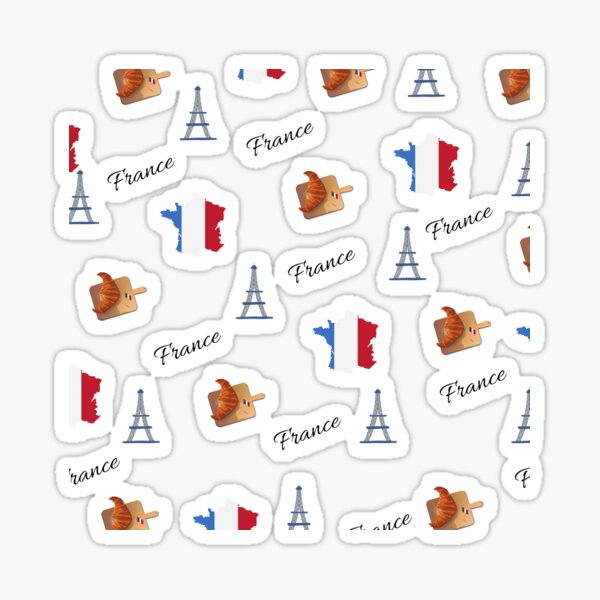 Aperçu de l'œuvre France Tour Eiffel Montage créée et vendue par Traveledesigns.