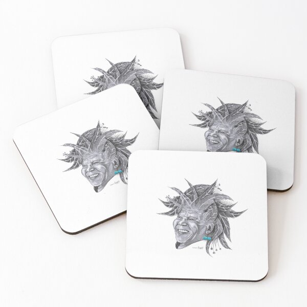 Sundela - Mandela in the Sun Coasters (Set of 4)