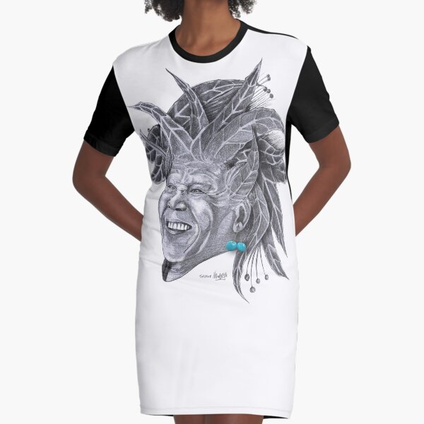 Sundela - Mandela in the Sun Graphic T-Shirt Dress
