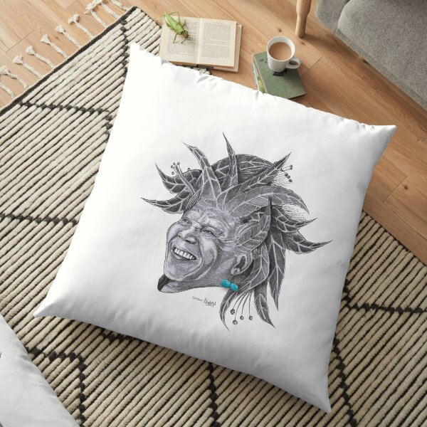 Sundela - Mandela in the Sun Floor Pillow