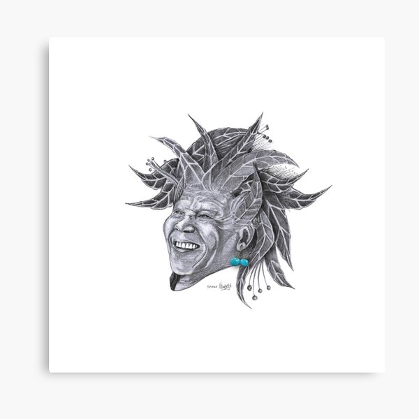 Sundela - Mandela in the Sun Canvas Print