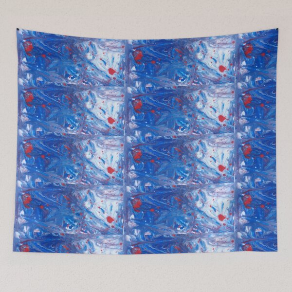 Item preview, Marbled red blue and white design.  designed and sold by Emma  Amies.