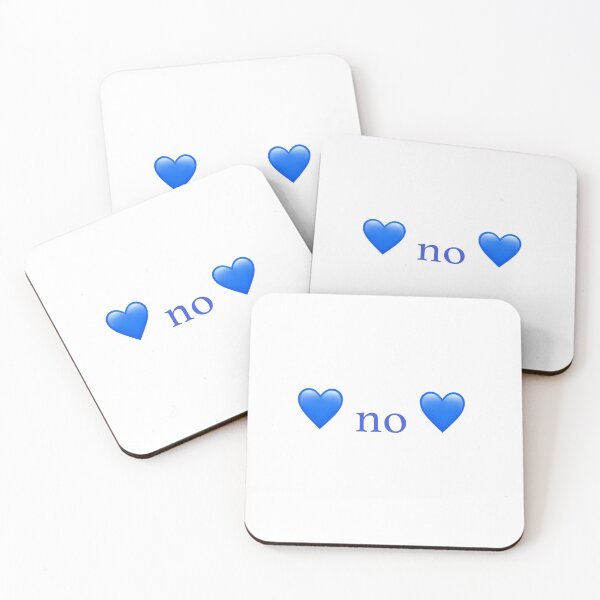 Item preview, blue heart emoji no designed and sold by Snowing Somewhere.