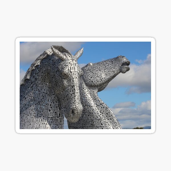 The Falkirk Kelpies in Scotland Sticker