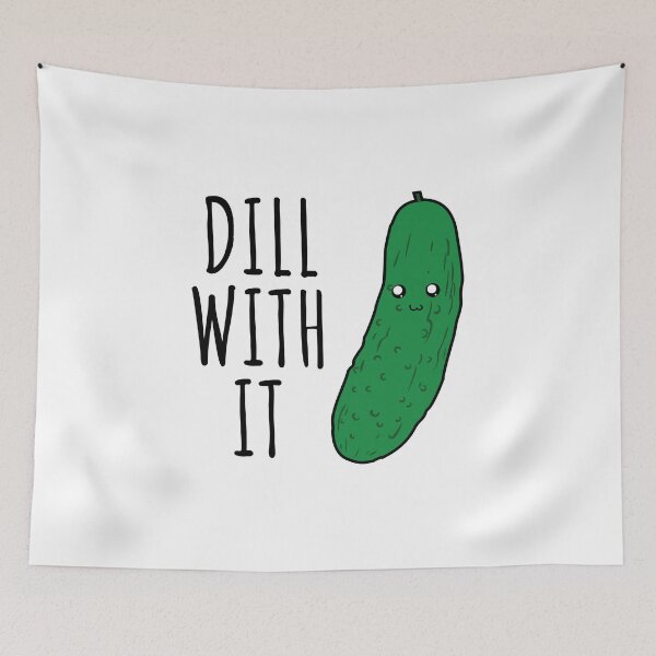 Item preview, DILL with it - with a Kawaii Pickle designed and sold by EstelleStar.