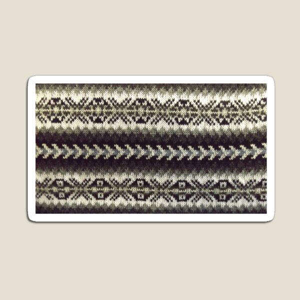 Artikelvorschau, Traditionelles Fair Isle Oma Design, Grau Blau entworfen und verkauft von SandraWTS.