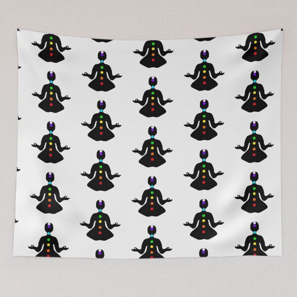 Item preview, Meditation pose with chakras designed and sold by Shoshina.