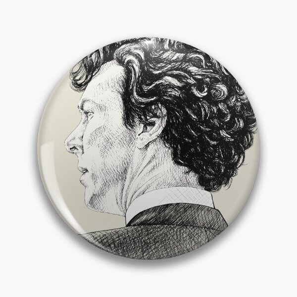Item preview, Sherlock Holmes - I am Sherlocked - Benedict Cumberbatch Crosshatch Portrait designed and sold by Christina G. Smith.