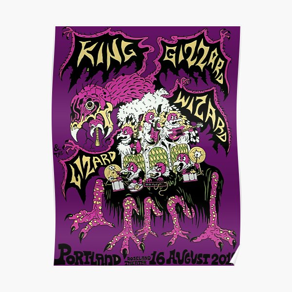 King Gizzard And The Lizard Wizard - Portland - 2019 Poster