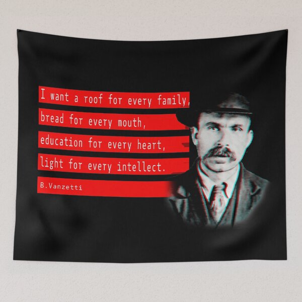 Item preview, Vanzetti and anarchist quote 2.0 designed and sold by Blacklinesw9.
