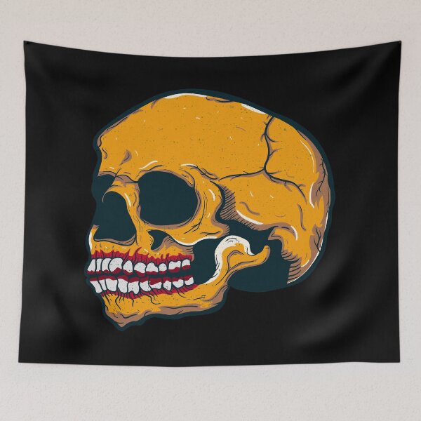 Item preview, Smiling skull designed and sold by Dzulhan.