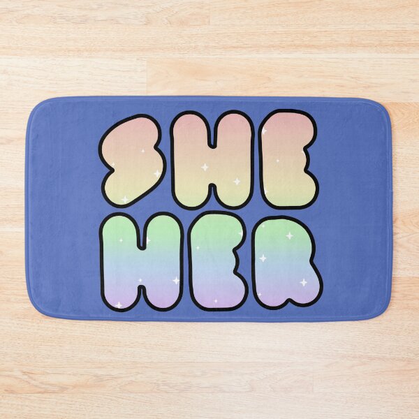 Item preview, SHE/HER: Rainbow Starry Pronoun Design  designed and sold by SimplyPride.