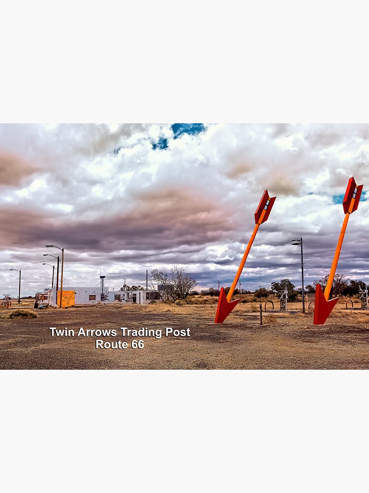 Artwork view, Twin Arrows Trading Post - Arizona Roadside Attractions - Route 66 designed and sold by Warren Paul Harris