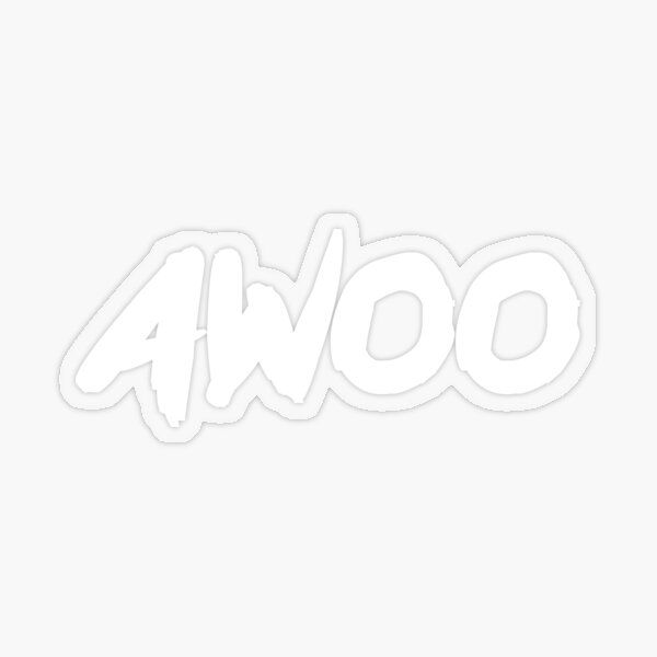 Awoo (white) Transparent Sticker