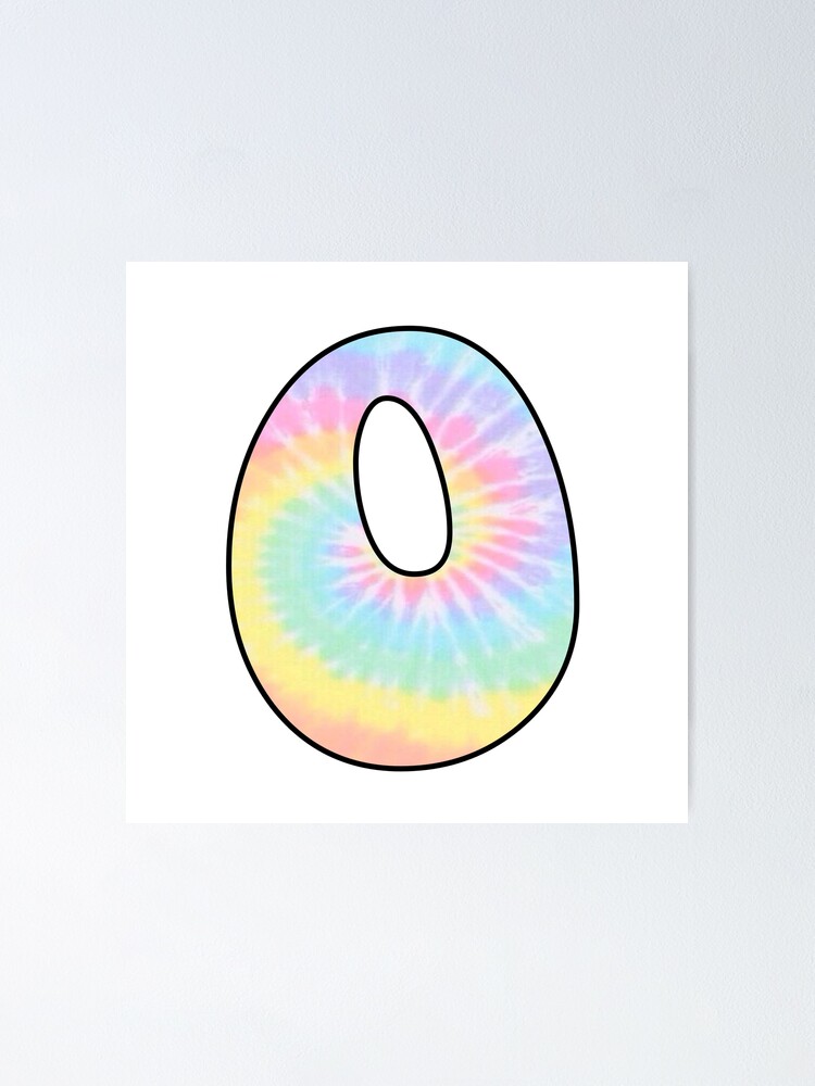 aesthetic-pastel-tie-dye-letter-o-poster-for-sale-by-star10008