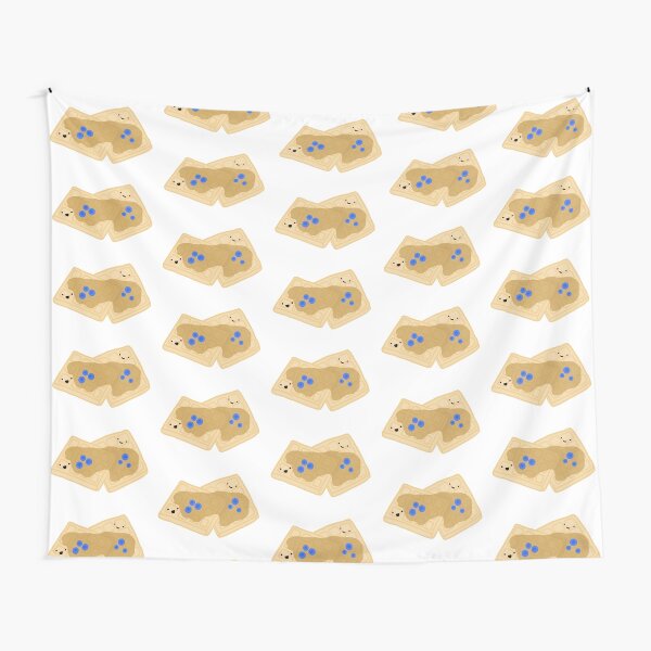 Cute Blueberry Waffles Tapestry