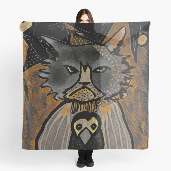 Mean Cat in Quarantine Scarf