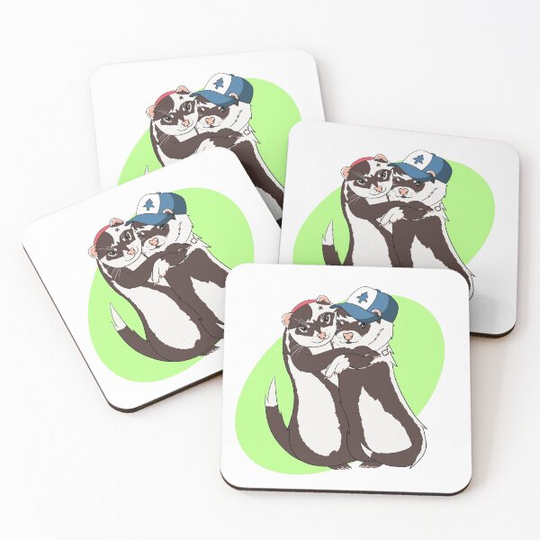 Item preview, Dipper and Mabel Ferrets Hugging designed and sold by Galactichem.