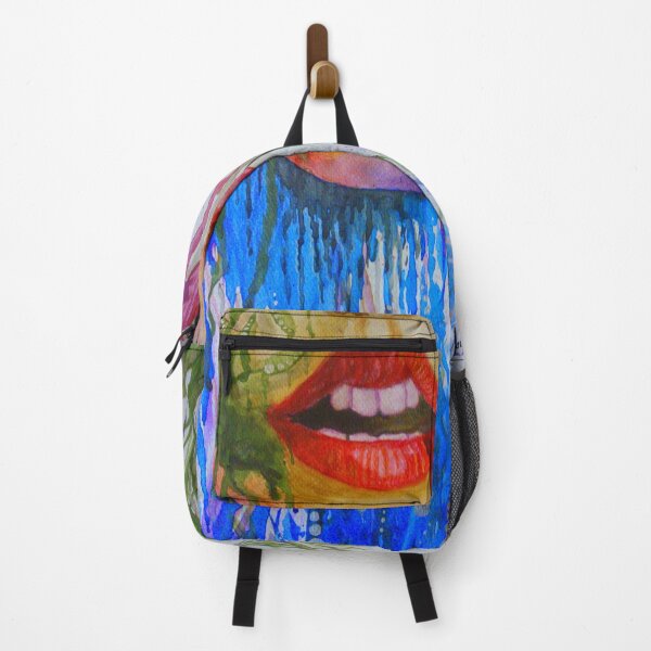 Item preview, Abstract Red Lips Watercolor Painting designed and sold by jaguarcliff.
