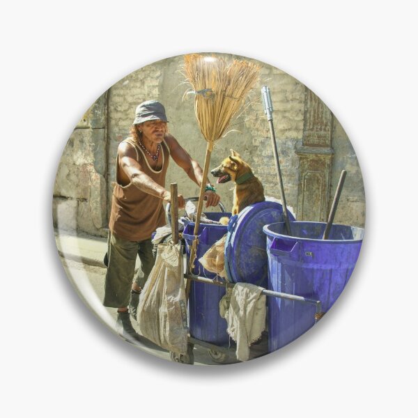 Item preview, The Street Cleaner and his dog  designed and sold by hawkie.