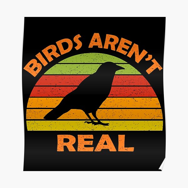 Birds Arent Real Posters | Redbubble