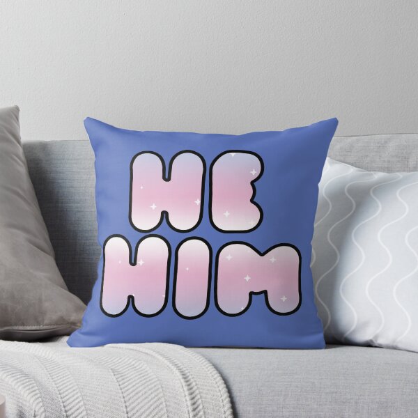 Aperçu de l'œuvre HE / HIM: Conception de pronoms étoilés Trans Pride créée et vendue par SimplyPride.