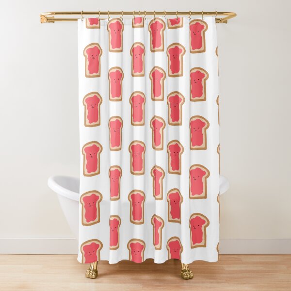 Jammy Toast! Shower Curtain