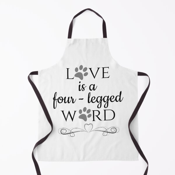 Item preview, Love Is A Four-Legged Word, With Silver Pawprints designed and sold by 4AllTimes.
