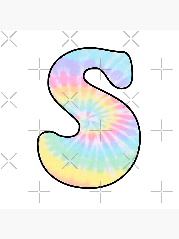 aesthetic-pastel-tie-dye-letter-s-poster-by-star10008-redbubble