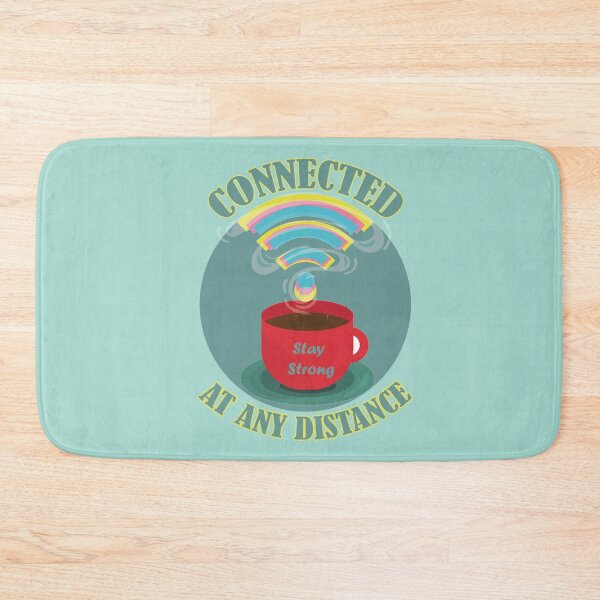 Item preview, Stay Connected At Any Distance- Stay Strong Wi-fi and Stay Strong Coffee designed and sold by EvaWolf.